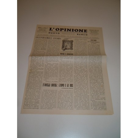 L Opinione giornale rivista 23 Marzo 1952 nuovo periodico banco