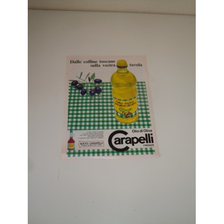 Pubblicità advertising Carapelli olio di oliva Firenze