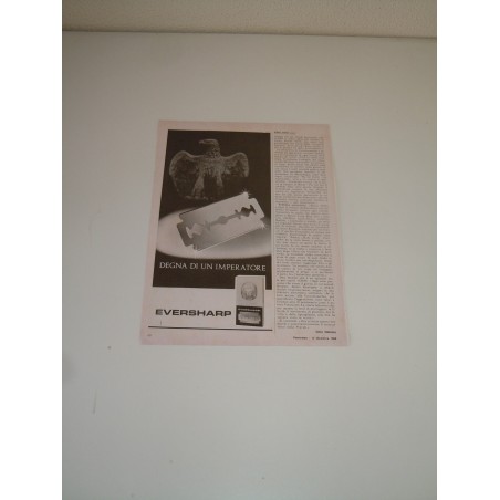 Pubblicità advertising Eversharp lametta degna di un imperatore