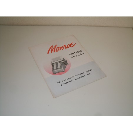 Pubblicità advertising Monroe contabile duplex macchine da calcolo