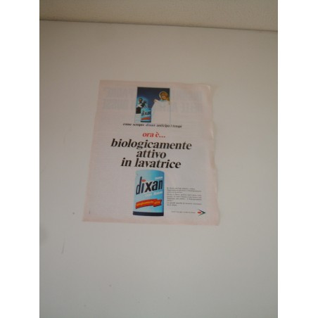 Pubblicità advertising Dixan biologicamente attivo