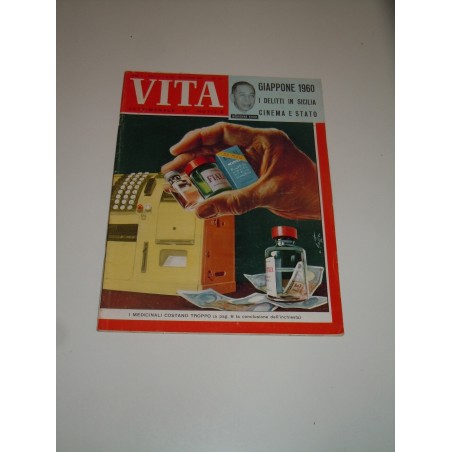 Rivista Vita settimanale 30 giugno 1960 i medicinali costano Giappone