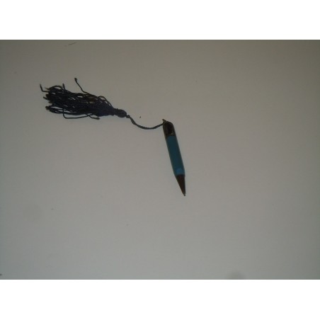 Vecchia Penna da borsetta vintage resina e bachelite con fiocchetto