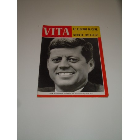 Rivista Vita settimanale 21 luglio 1960 John F. Kennedy