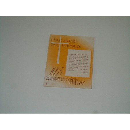 Tessera associazione maestri cattolici AIME 1953 Caserta