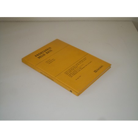 Manuale prontuario delle rate edizione 1971 Registri Buffetti