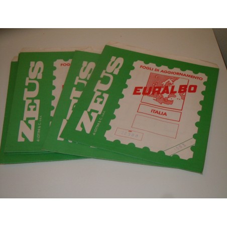 Fogli Euralbo album francobolli Italia repubblica 1992 con BF