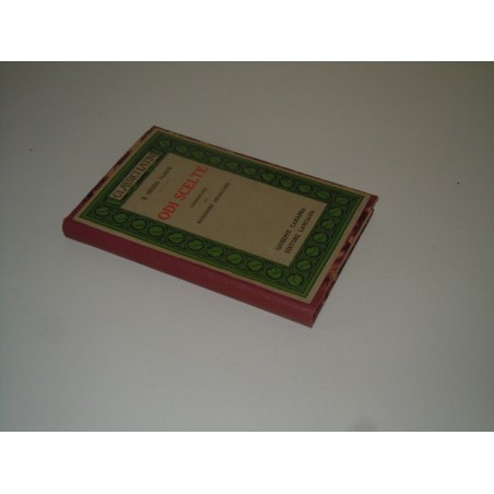 Q Orazio Flacco Odi scelte classici latini Carabba Lanciano 1935