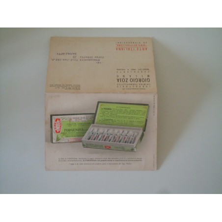 Pubblicitaria farmaceutica Zoja Milano arte italiana serie Botticelliana