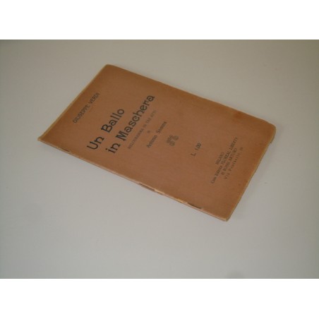 Libretto d opera Un ballo in maschera Giuseppe Verdi Floreal liberty  19.. ?