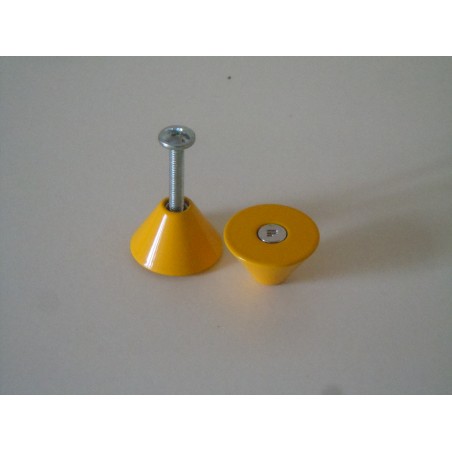 Pomo pomello maniglia Forges in ottone gialla per mobili cassetti