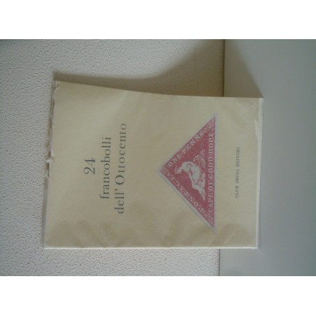 Libro 24 francobolli dell ottocento clud degli editori 1967