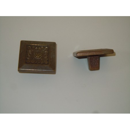 Pomo maniglia in ottone bronzato in stile per mobili cassetti vintage