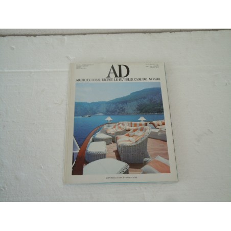 Rivista AD agosto 1985 le case più belle del mondo architettura