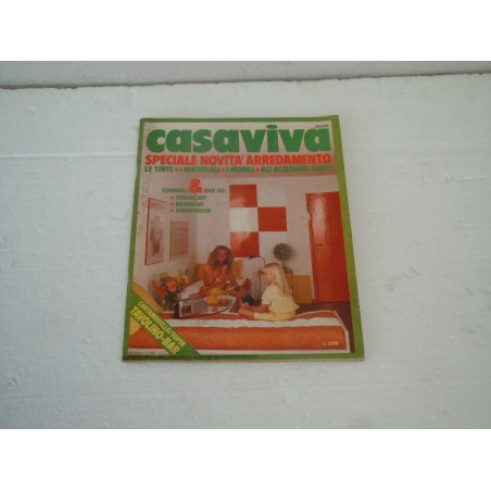 Rivista Casaviva agosto 1983 contiene cartamodello tavolino bar