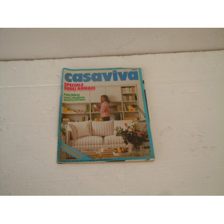 Rivista Casaviva febbraio 1984 cartamodello lo scaffale componibile