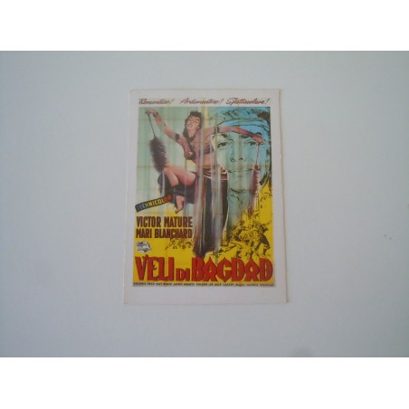 Cartolina cinema film Veli di Bagdad non viaggiata