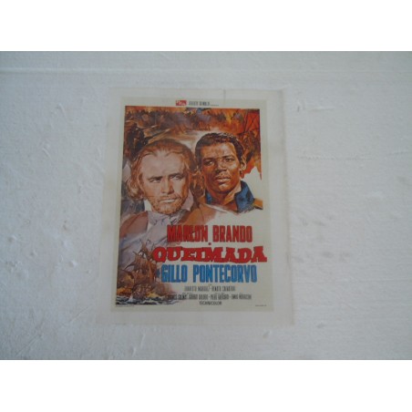 Locandina cinema film Queimada Marlon Brando