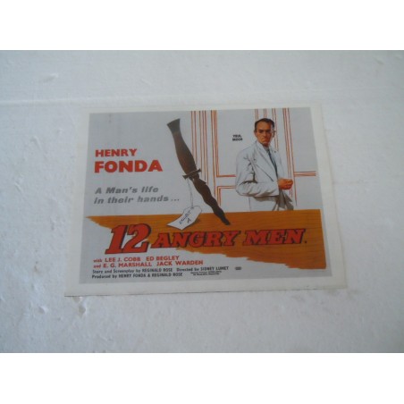 Locandina cinema film Twelve angry men (La parola ai giurati) Henry Fonda