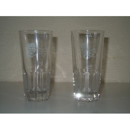 Bicchiere pubblicitario Cynar amaro liquore in vetro