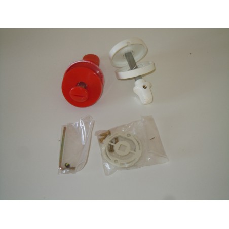 Maniglia Forges per porte a soffietto tramezzi rossa