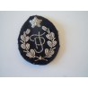 Patch fregio polizia femminile canuttiglia argento e lana militare esercito