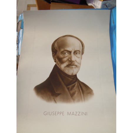 Giuseppe Mazzini poster manifesto regia prefettura Bergamo 1943