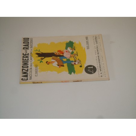 Canzoniere della Radio 4 fascicolo 1940 edizione Campi