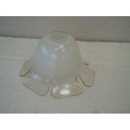 Ricambio lampadari boccia vetro bianca e fumè