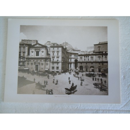 Stampa c' era una volta Napoli Alinari Chiesa di S Ferdinando 1890