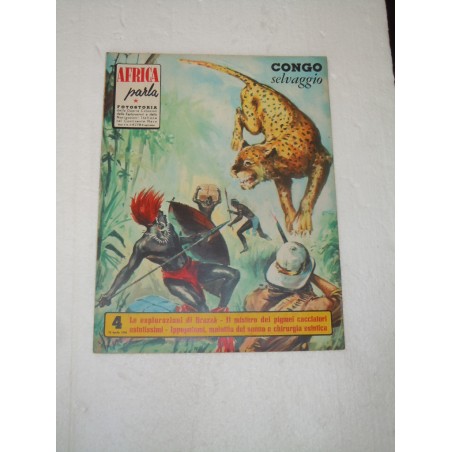 Rivista Africa parla fotostoria n 4 del 15 aprile 1958 Congo