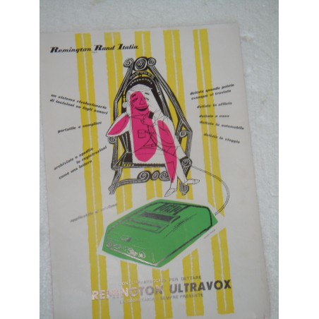 Pubblicità advertising Remington Ultravox registratore