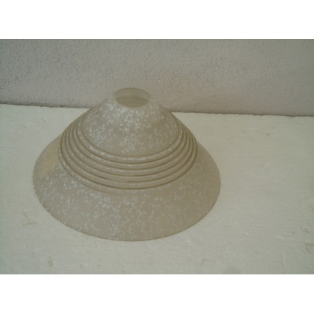 Ricambio lampadari boccia vetro satinè schizzettata