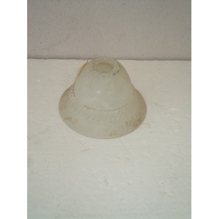 Ricambio lampadari boccia vetro a campanella affetto sabbiato