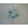 Ricambio lampadario boccia a piatto con fiori