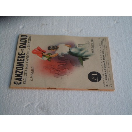 Canzoniere della Radio 7 fascicolo 1940 edizione Campi