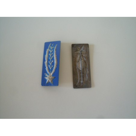 Mostrine fregio a spilla polizia penitenziaria coppia in metallo