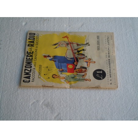 Canzoniere della Radio 3 fascicolo 1940 edizione Campi
