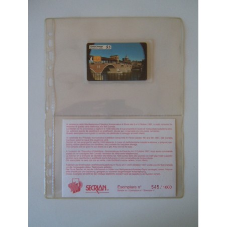 Scheda telefonica Pavia nuova in folder Secrian 1997