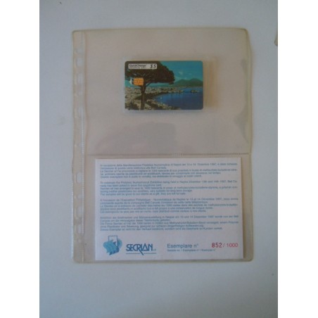 Scheda telefonica Napoli folder Secrian 1997 nuova