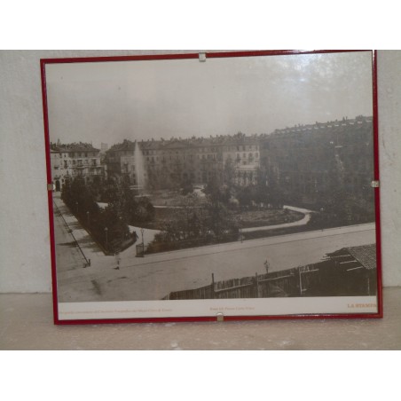 Fotografia vecchia Torino Piazza Carlo Felice in bella cornice a giorno