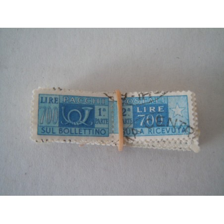 Francobolli Italia mazzetta pacchi postali 700 lire 44 pezzi