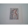 Nudo Incisione acquatinta su cartoncino Mastrangelo cm 23x18