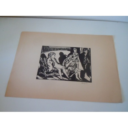 Incisione su cartoncino Laterza  cm 50x35