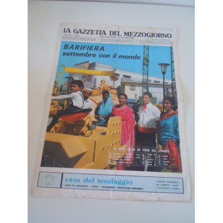 La gazzetta del mezzogiorno Bari speciale fiera del levante 1970