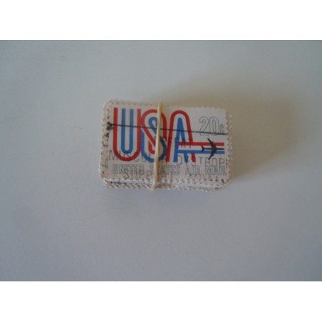 Francobolli Stati uniti d America 20 cent posta aerea 100 pezzi 1968