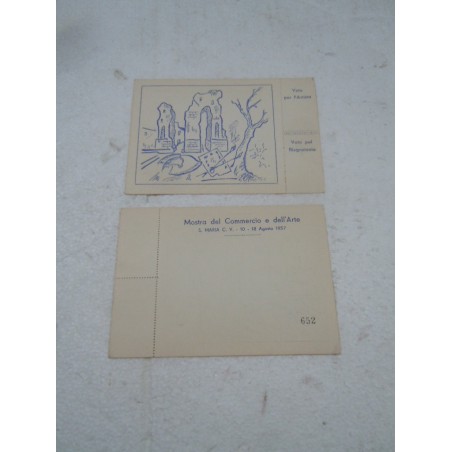 Cartolina Santa Maria Capua Vetere mostra del commercio e dell'arte 1957