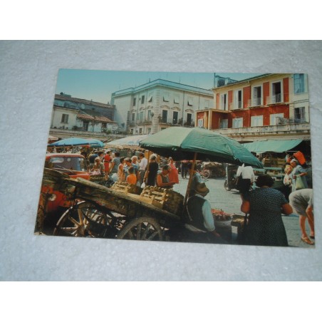 Cartolina Capua piazza mercato