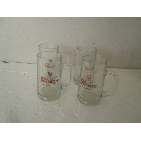 Birra BitBurger 4 pezzi boccale bicchiere in vetro 300 ml