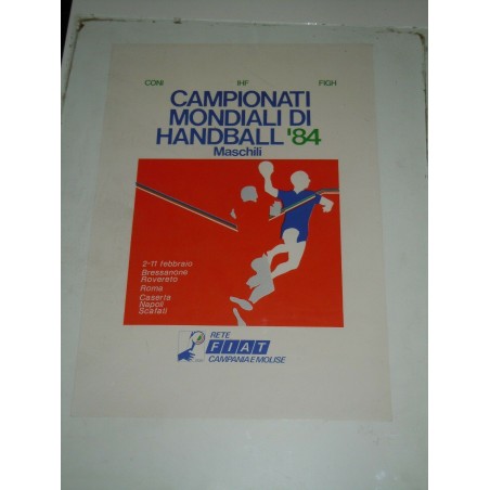 Locandina campionati mondiali handball maschili 1984